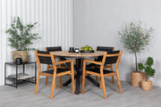Venture Design Venice & Mexico Matstolar Natur + Matbord ⌀140
