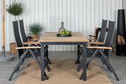 Venture Design Panama & Mexico Positionsstolar Svart + Matbord 90x180/240