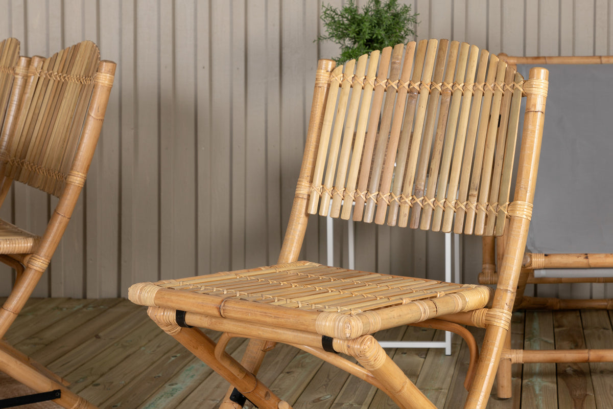 Venture Design Cane & Mexico Caféstolar Natur + Matbord 90x160/240