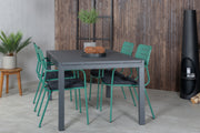 Venture Design Nicke & Marbella Matstolar Grön + Matbord 160x100x75