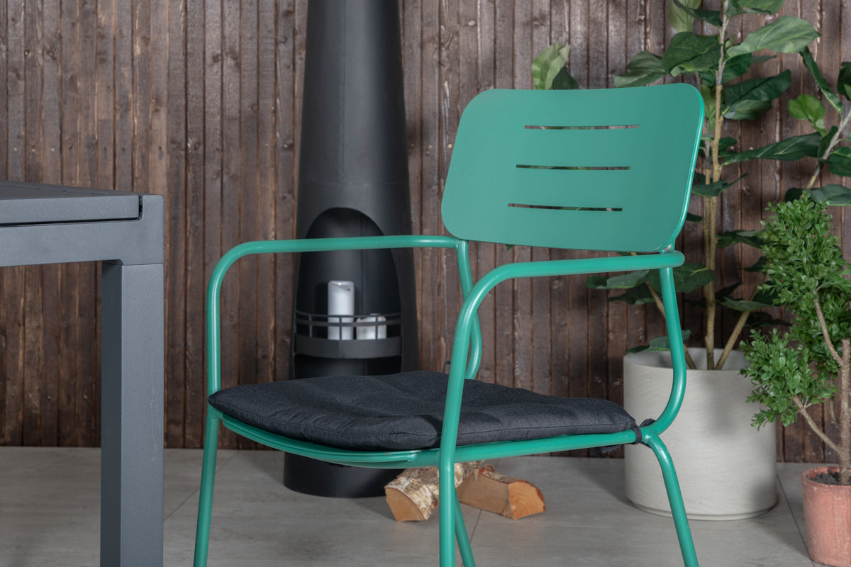 Venture Design Nicke & Marbella Matstolar Grön + Matbord 160x100x75