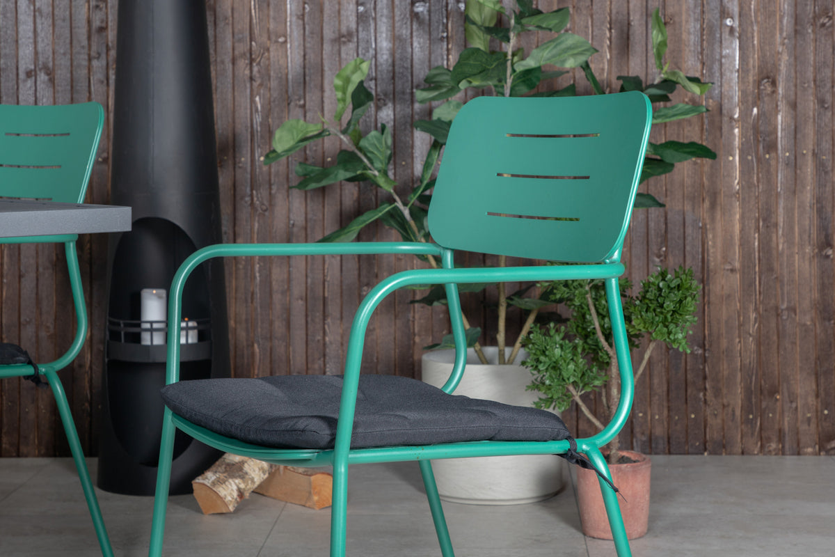 Venture Design Nicke & Marbella Matstolar Grön + Matbord 160x100x75