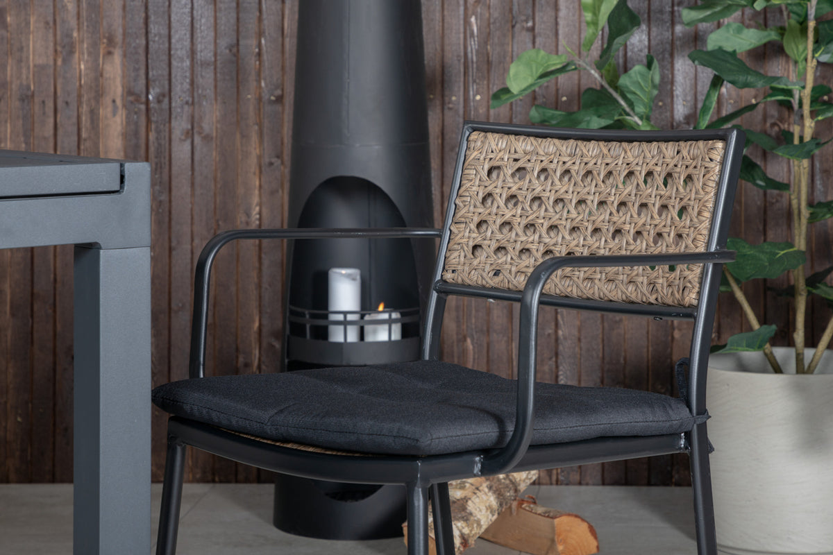 Venture Design Paola & Marbella Matstolar Natur + Matbord 160x100x75