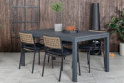 Venture Design Paola & Marbella Matstolar Natur + Matbord 160x100x75