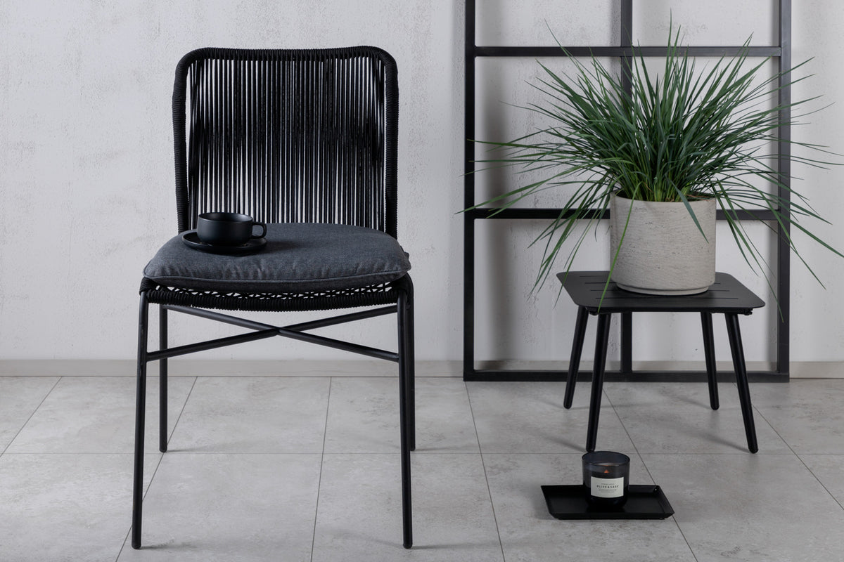 Venture Design Julian & Texas Matstolar Svart + Matbord 200x100
