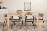 Venture Design Slider & Kenth Matbord 250*95*75 + Matstolar Grå