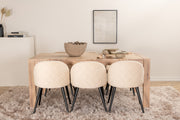 Venture Design Slider & Velvet Matbord 250*95*75 + Matstolar Beige