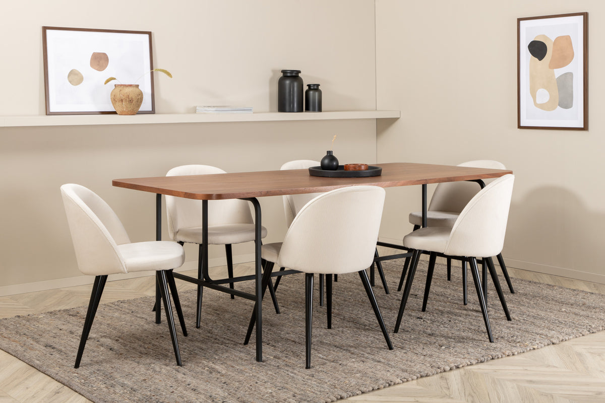 Venture Design Uno, Velvet Rektangulära Matgrupper