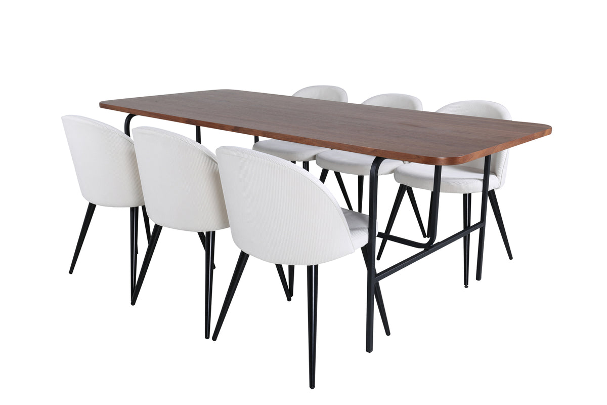 Venture Design Uno, Velvet Rektangulära Matgrupper