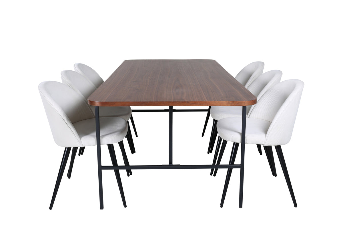 Venture Design Uno, Velvet Rektangulära Matgrupper
