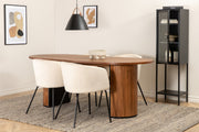 Venture Design Berit & Bianca Matstolar Beige + Matbord 90x200