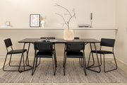Venture Design Kenth & Petra Matstolar Svart + Matbord 90x190