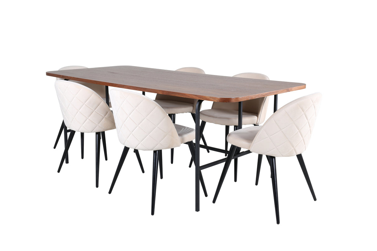 Venture Design Uno, Velvet Rektangulära Matgrupper