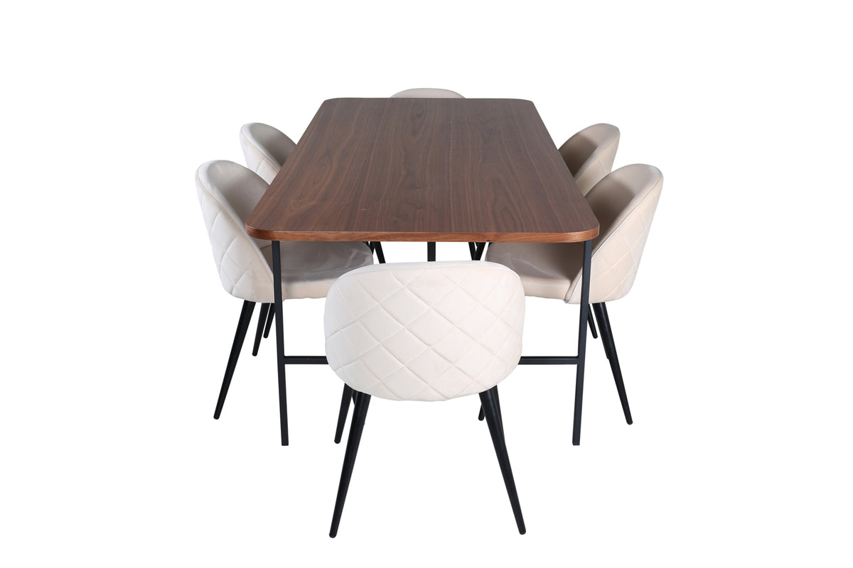 Venture Design Uno, Velvet Rektangulära Matgrupper