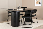 Venture Design Kenth & Bianca Matstolar Svart + Matbord 90x200