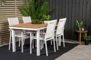 Venture Design Texas & Panama Matstolar Vit + Matbord 160 x 90
