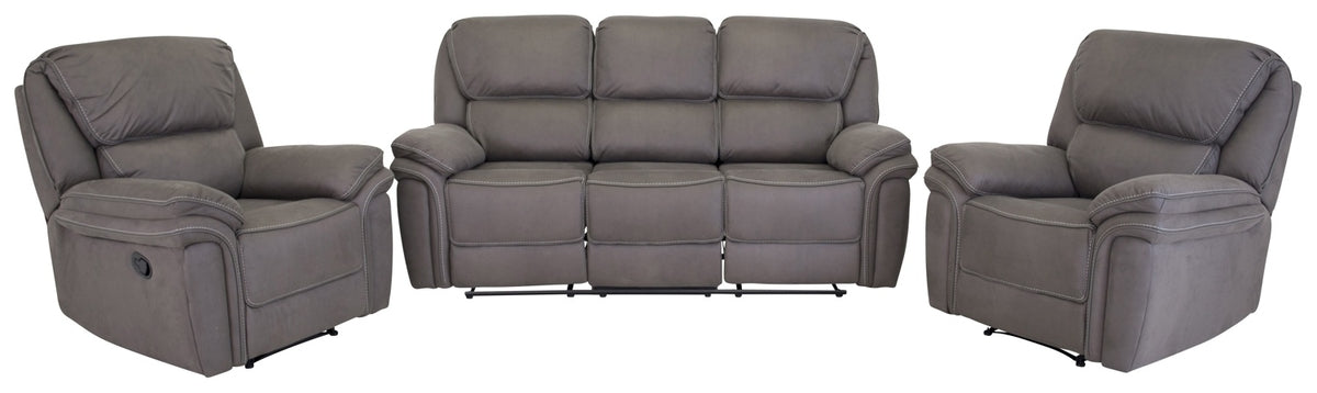 Venture Design Saranda Reclinersoffor Grå + Reclinerfåtöljer Grå