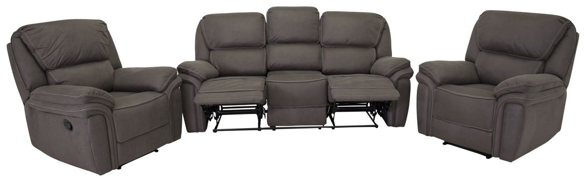 Venture Design Saranda Reclinersoffor Grå + Reclinerfåtöljer Grå