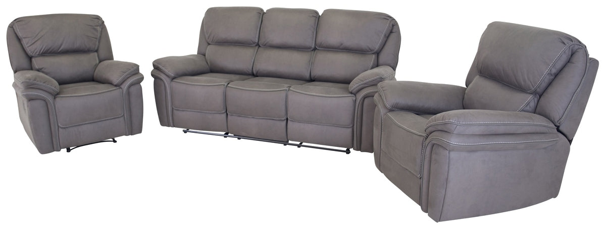 Venture Design Saranda Reclinersoffor Grå + Reclinerfåtöljer Grå