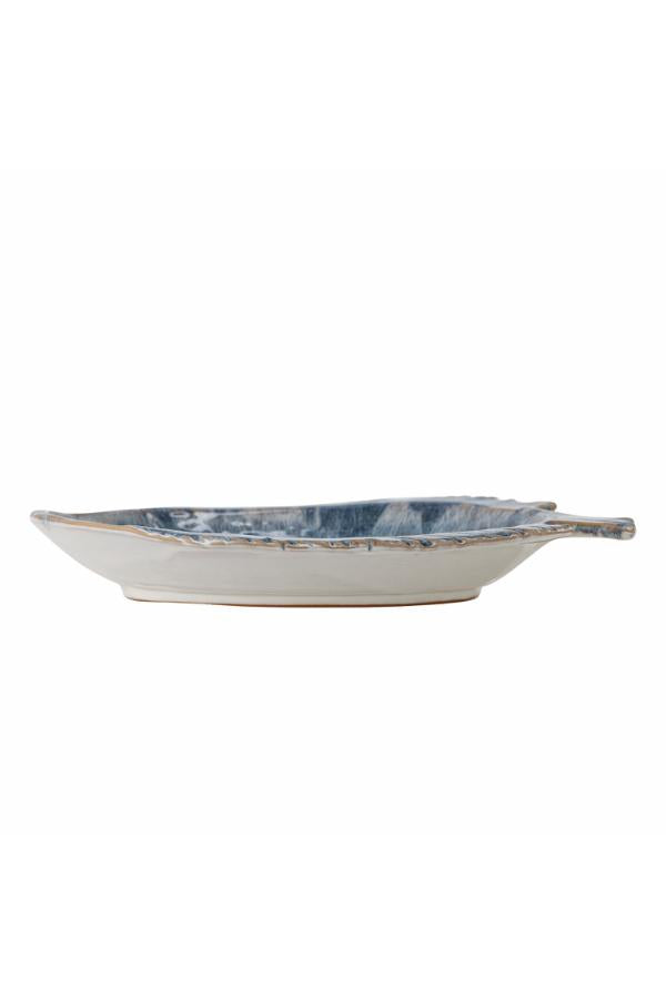 Creative Collektion Fae Serveringsfat, Blå, Stengods L35,35xH4,5xB30,5 cm