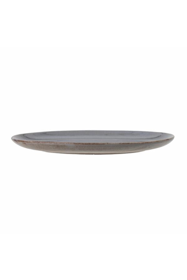 Bloomingville Sandrine Tallrik, Grå, Stengods D28,5xH2,5 cm, 4-pack