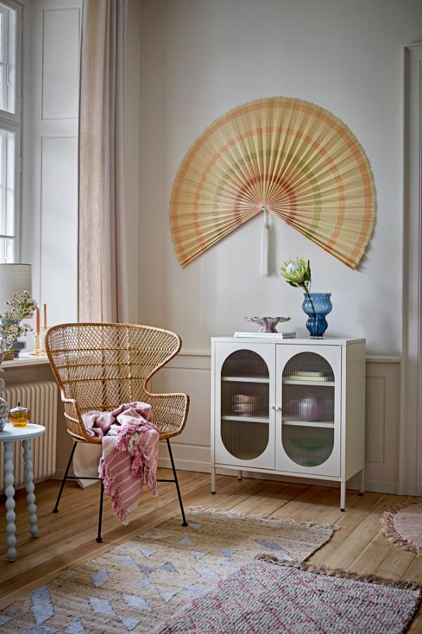 Bloomingville Vikka Matta, Blå, Jute L245xB75 cm