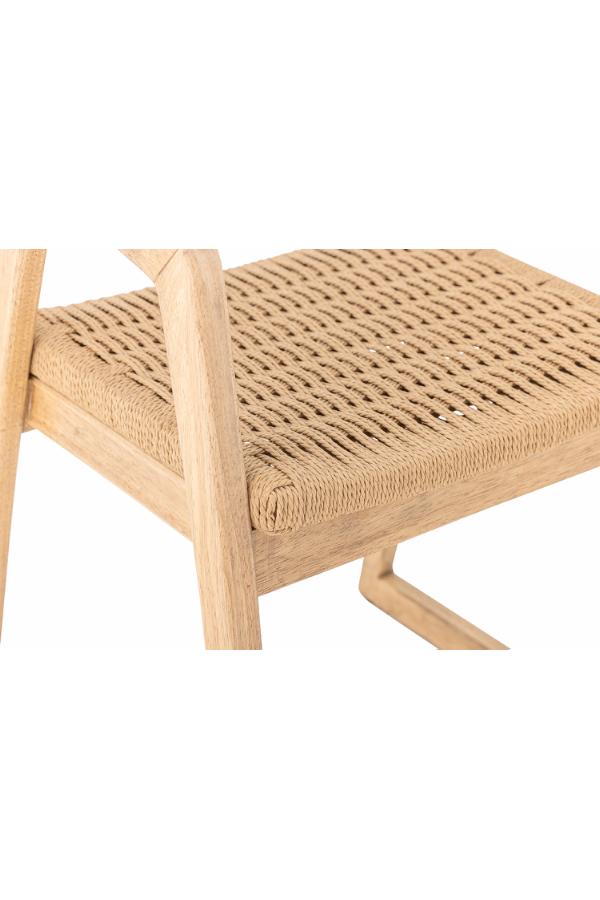 Bloomingville, Creative Collektion Serrone Matstol, Natur, Gummiträ L53xH76xB53 cm