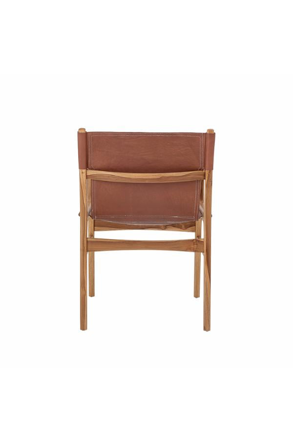 Bloomingville Ollie Lounge Chair, Brun, Läder L55xH84xB60 cm