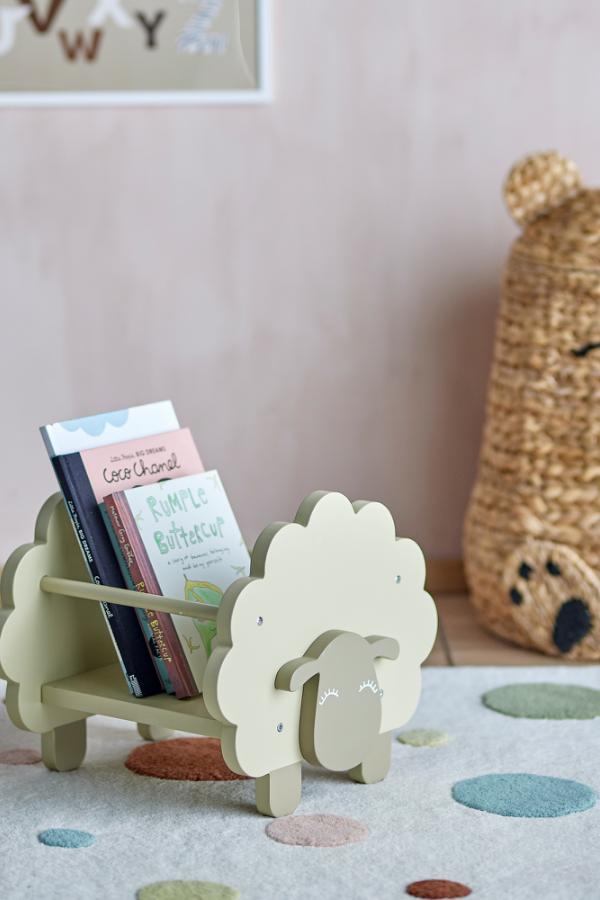 Bloomingville Mini Bokställ för dockor, grönt, FSC ® 100%, MDF L30,5xH30xB35 cm, 2-pack