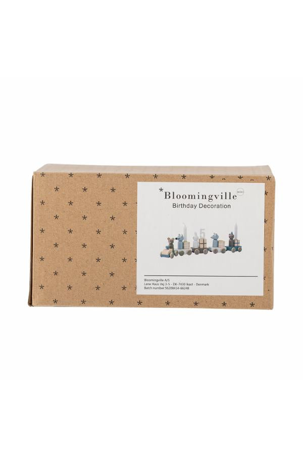 Bloomingville Junaid födelsedagsdekoration, multifärgad, FSC ® 100%, MDF L38xH11xB5 cm