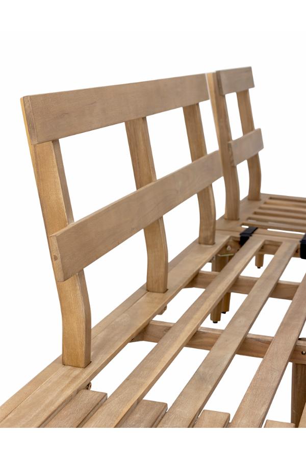 Bloomingville Cesano Loungeset, Nature, FSC ® 100%, Acacia T:L90xH25xB50/S:L149xH70xB65/C:L150xB65, Set om 3
