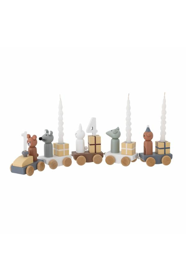 Bloomingville Junaid födelsedagsdekoration, multifärgad, FSC ® 100%, MDF L38xH11xB5 cm