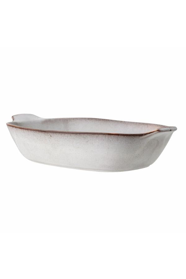 Bloomingville Sandrine Ugnsform, Natur, Stengods L42,5xH9xB27,5 cm