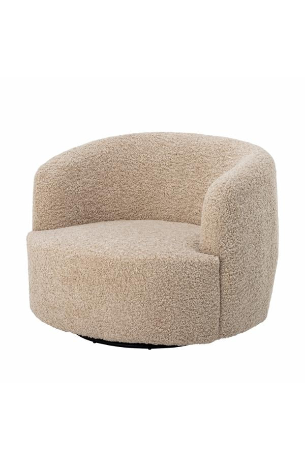 Bloomingville Bocca Lounge Chair, Natur, Polyester L89xH73xB86 cm
