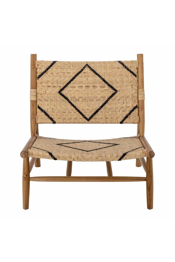 Bloomingville Lennox Lounge Chair, Nature, Teak L70xH75xW78 cm