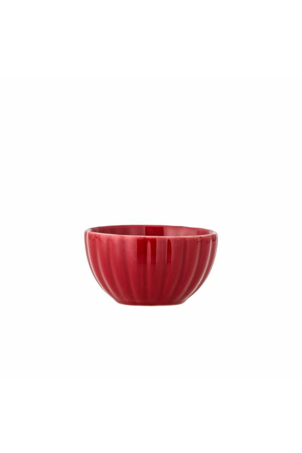 Bloomingville Latina Skål, Röd, Stengods D9xH5 cm, 6-pack