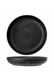 Bloomingville Neri Skål, Svart, Stengods D33xH6 cm, 4-pack
