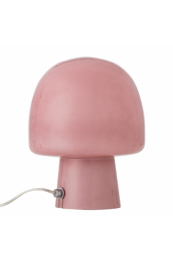 Bloomingville Paddy bordslampa, rosé, glas D20xH26,5 cm