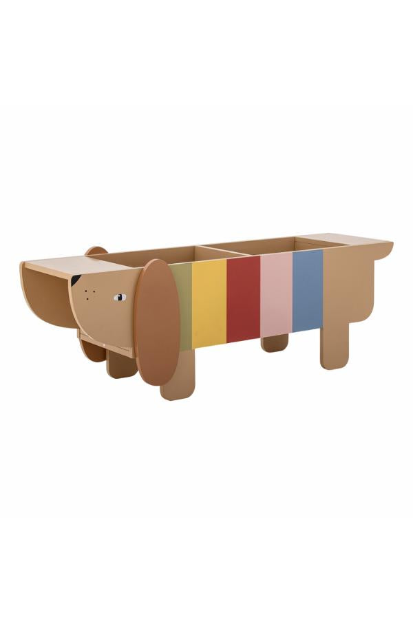 Bloomingville Mini Charlie bokställ, multi, FSC ® 100%, MDF L108xH32xB37 cm