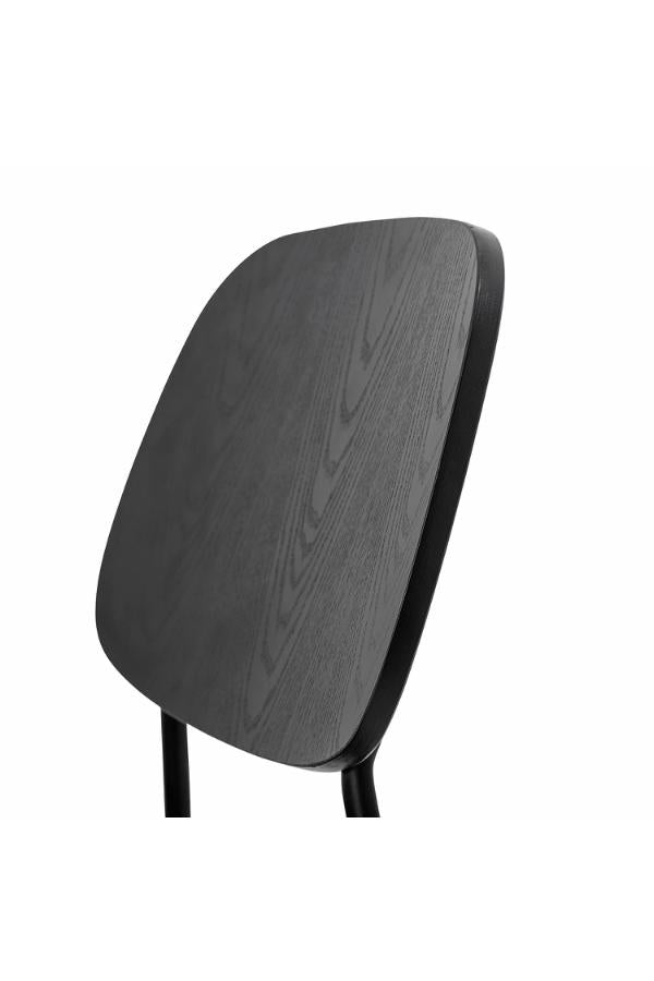 Bloomingville Monza Matstol, Svart, Plywood L45xH83xB52 cm, 2-pack