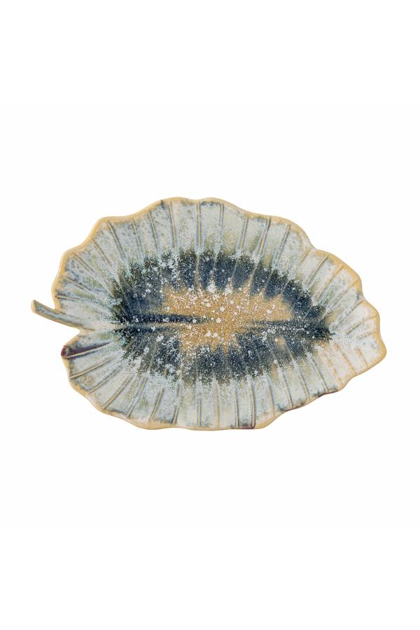 Creative Collection Dorreen Serveringsfat, Blå, Stengods L31xH4xB19,5 cm, 6-pack