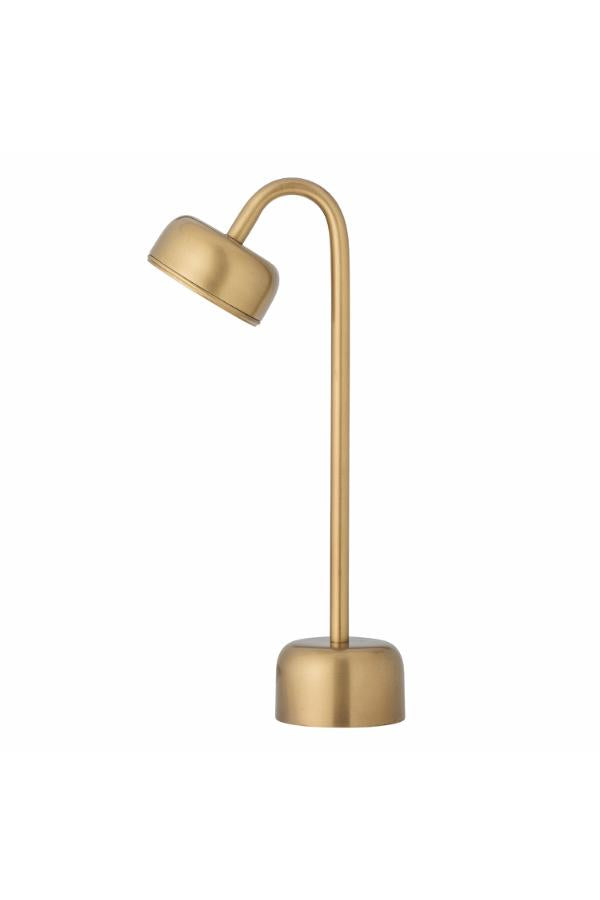 Bloomingville Nico Bärbar Lampa, Uppladdningsbar, Mässing, Metall L16,5xH35,5xB8,5 cm