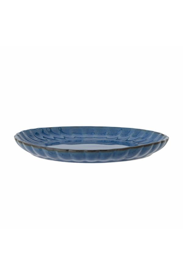 Bloomingville Latina Tallrik, Blå, Stengods D27xH2 cm, 6-pack