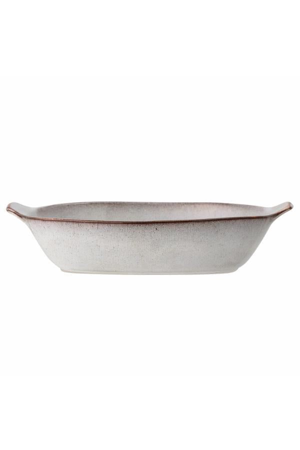 Bloomingville Sandrine Ugnsform, Natur, Stengods L42,5xH9xB27,5 cm