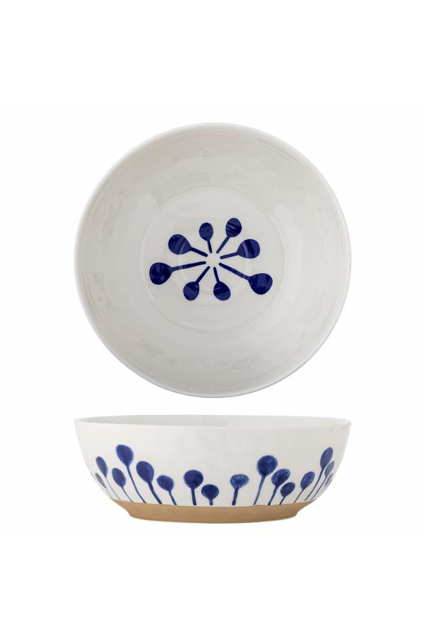 Creative Collection Linora Skål, Blå, Stengods D28xH9 cm, 4-pack