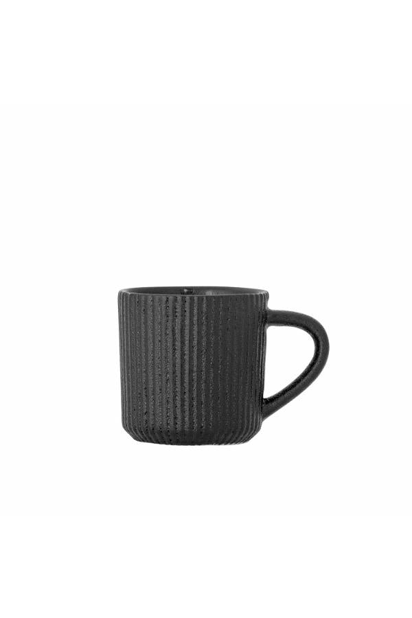 Bloomingville Neri Espressokopp, Svart, Stengods D6xH6 cm, 8-pack