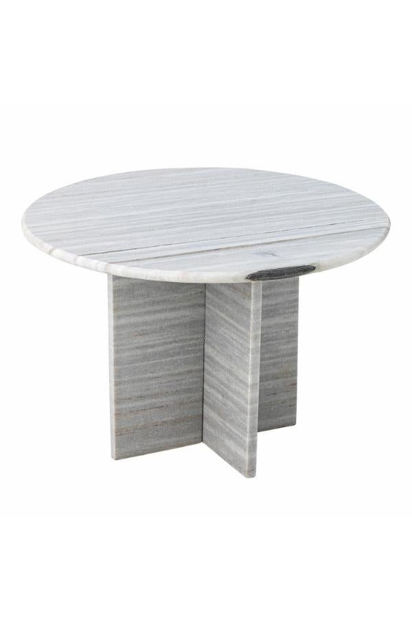 Bloomingville Rosito soffbord, vit, marmor D61xH41 cm