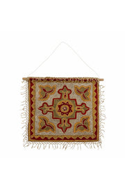 Creative Collection Mughal väggdekor, röd, bomull H75xB75 cm