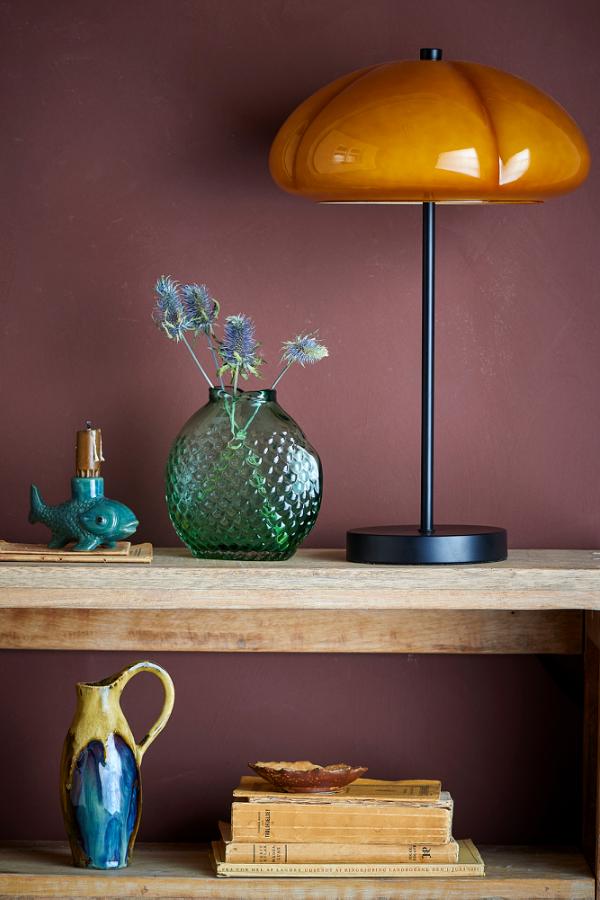 Creative Collection Kinoko Bordlampa, Gul, Metall D30xH46,5 cm