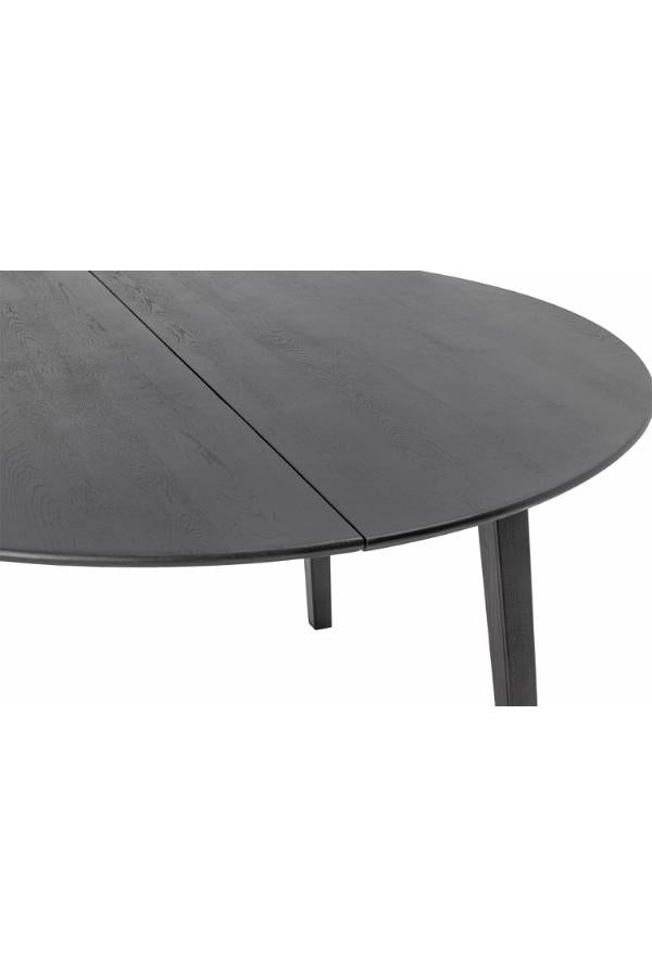 Bloomingville Peron matbord, svart, FSC ® 100%, ek D140xH76 cm